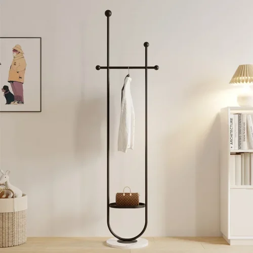 Stand Portable Clothes Rack Bedroom Floor Holder Clothes Hanger Hat Rack Home Modern Perchero De Pie Clothing Store Furniture