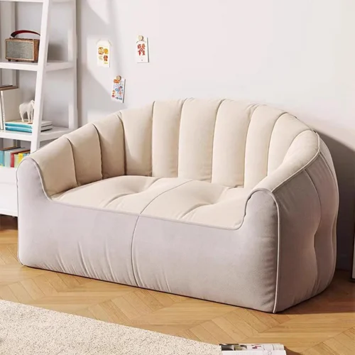 Lazy Sofa Soft Modern 2 Seater Furniture Small Sofa Couch Accent Chair Tatami for Office Guest Room Floor Rental House Home